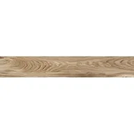 Płytki ceramiczne - Tubądzin Royal Place Wood płytka podłogowa 19X119,8 cm brązowa - miniaturka - grafika 1