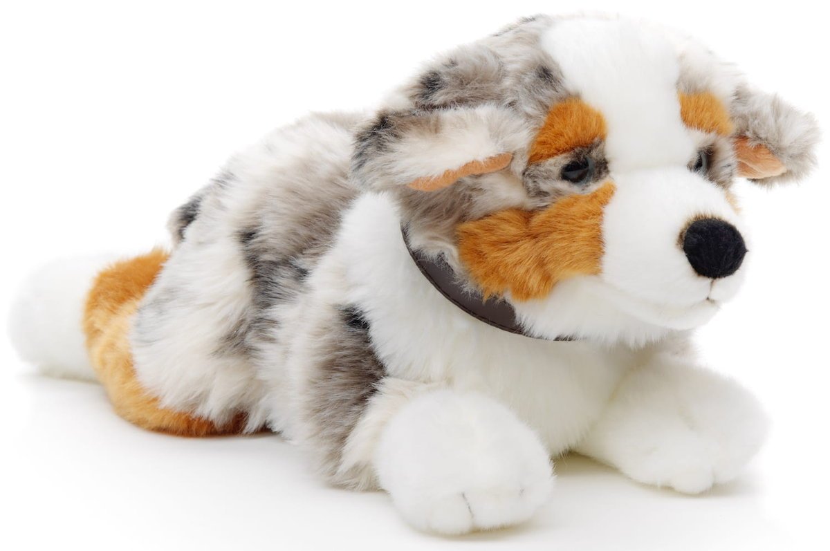 Pluszowy owczarek australijski z obrożą Uni-Toys 40 cm