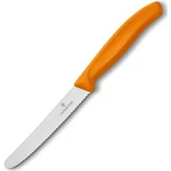Noże kuchenne - Victorinox Nóż do pomidorów i kiełbasy , pomarańczowa rękojeść 6.7836.L119 - miniaturka - grafika 1