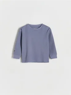 Reserved - Bawełniany longsleeve - fioletowy - Bluzki dla niemowląt - miniaturka - grafika 1