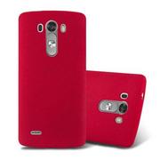 Etui i futerały do telefonów - Etui Pokrowiec Do LG G3 Obudowa w FROST CZERWONY TPU Silikon Case Cover Ochronny Plecki Cadorabo - miniaturka - grafika 1