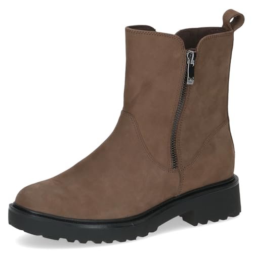 Caprice Damskie 9-25414-45 modne kozaki, szarobrązowe (NUBUC, 40 EU, taupe nubuc, 40 EU
