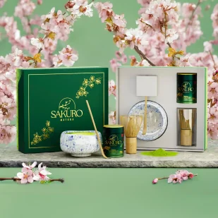 Zestaw Matchy Finest w puszce 40g z czarką Biwa - Herbata - miniaturka - grafika 1