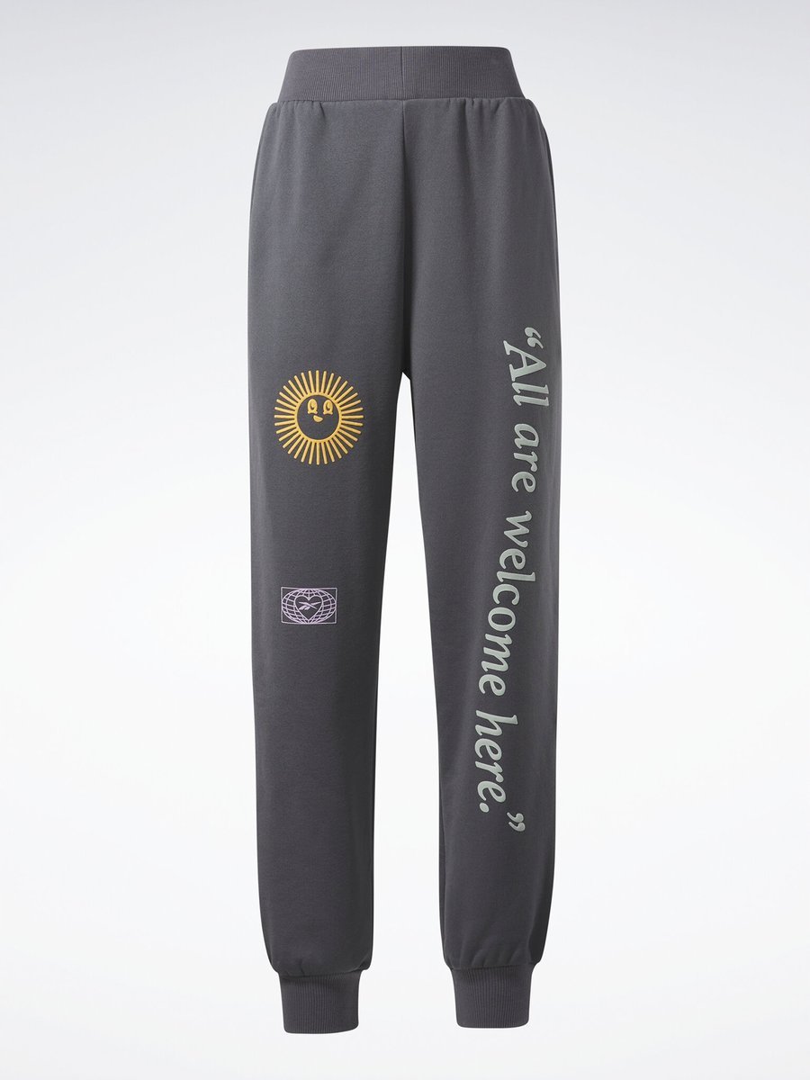 Reebok spodnie dresowe damskie ściągacze zielony/szary r. L