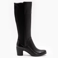 Kozaki damskie - Un Rosa Hi [black combi leather] - rozmiar 41.5 - miniaturka - grafika 1