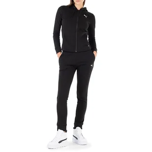 Dres Puma Classic Hooded Tracksuit 67002201 - czarny - Bluzy sportowe damskie - miniaturka - grafika 1