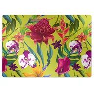 Podnóżki, podpórki, podkładki - Mata na podłogę pod krzesło Malowany ogród 100x70 cm - miniaturka - grafika 1