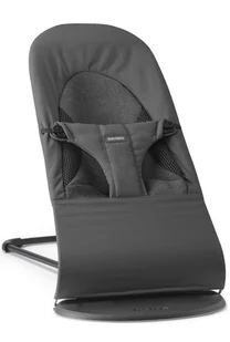 BABYBJORN - leżaczek BALANCE SOFT WOVEN/JERSEY Tri Fabric, Ciemny Szary - Leżaczki i huśtawki - miniaturka - grafika 1