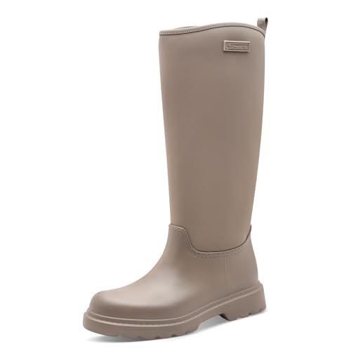Tamaris Damskie kalosze gumowe 1-25611-45, szarobrązowe (taupe), 41 EU, szarobrązowy, 41 EU