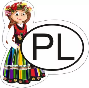 Naklejka na samochód PL Łowicz - Szkolne artykuły papiernicze - miniaturka - grafika 1