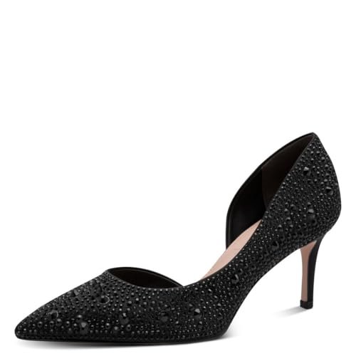 Tamaris Damskie czółenka 1-22457-44, Black Glam, 37 EU