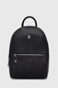 Tommy Hilfiger plecak damski kolor czarny mały gładki - Plecaki - miniaturka - grafika 1