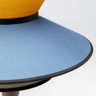 Lampy stojące - Kare Riva lampa stołowa, multicolor, tkanina, drewno, wysokość 49 cm - miniaturka - grafika 1