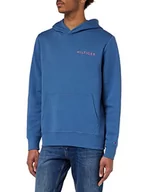 Bluzy męskie - Tommy Hilfiger Męska bluza z kapturem Pop Color Hilfiger, Blue Coast, L - miniaturka - grafika 1