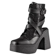 Botki damskie - botki damskie ALTERCORE czarne (HILDA VEGAN BLACK)-40 - miniaturka - grafika 1