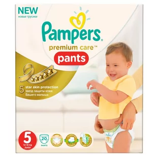 Pampers Premium Care Pants Pieluchomajtki rozmiar 5 Junior 20 sztuk Pampers - Pozostałe kosmetyki - miniaturka - grafika 2