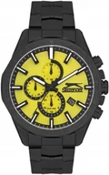 Zegarki męskie - Zegarek męski SLAZENGER SL.09.2259.2.06 żółty fashion na prezent - miniaturka - grafika 1