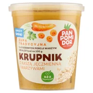 Zupy w płynie - Pan Pomidor Zupa tradycyjna Krupnik z kaszą jęczmienną i warzywami 400 g - miniaturka - grafika 1