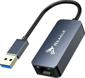 Karty sieciowe - Karta sieciowa Reagle PRZEJŚCIÓWKA USB 3.2 ETHERNET ADAPTER KARTA SIECIOWA LAN RJ45 2,5Gb/s - miniaturka - grafika 1