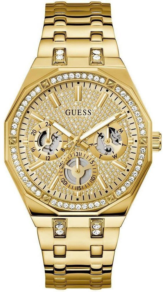 Zegarek Guess Zegarek męski Guess GW0960G2 CYRKONIE złoty