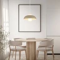 Lampy sufitowe - Globo Lampa wisząca Lowe, możliwość ściemniania, kremowy / amber, salon / jadalnia, metal, nowoczesny - miniaturka - grafika 1