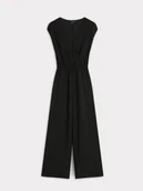 Kombinezony - Czarny kombinezon z błyskiem - miniaturka - grafika 1