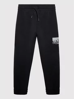 Spodnie i spodenki dla chłopców - Napapijri Spodnie dresowe Mob NP0A4FP2 D Czarny Regular Fit - grafika 1