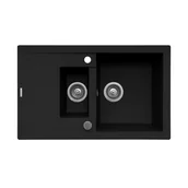 Zlewozmywaki - Zlewozmywak granitowy Senar 2 Pyramis - miniaturka - grafika 1