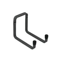 Pozostałe wyposażenie warsztatu - Domax Hak ścienny podwójny 12x16 cm antracytowy H2U 160 - miniaturka - grafika 1