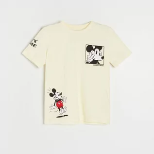 Koszulki dla chłopców - Reserved - T-shirt Mickey Mouse - Kremowy - grafika 1