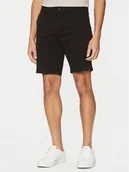 Spodenki męskie - Calvin Klein Szorty materiałowe Modern Twill K10K114063 Czarny Slim Fit - miniaturka - grafika 1