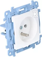 Gniazdka elektryczne - Kontakt Simon Simon Gniazdo wtyczkowe Simon Simon 10 CGZ1C.01/11 z uziemieniem pojedyncze moduł 16A 250V~ szybkozłącza biały - miniaturka - grafika 1