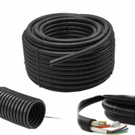 Kanały kablowe - AKS AKS_ZIELONKA Rura karbowana RKGS 40 czarna 750N z pilotem 25m ZIELONKA 444046 - miniaturka - grafika 1