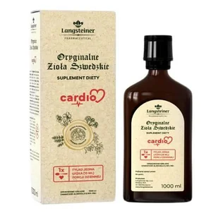 Langsteiner Oryginalne Zioła Szwedzkie Cardio, 1000ml - Serce i układ krążenia - miniaturka - grafika 1