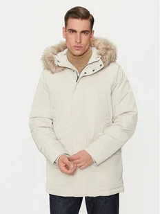 Geox Parka Sandford M4628F T3148 F1616 Écru Regular Fit - Kurtki męskie - miniaturka - grafika 1