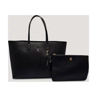 Torebki damskie - Tommy Hilfiger Shopperka + saszetka TH ICON - miniaturka - grafika 1