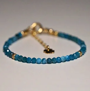 Bransoletka Szczęścia Apatyt 3mm - Crystals Break 2 Rozmiary - Bransoletki - miniaturka - grafika 1