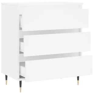 Komoda, biała, 60x35x70 cm, materiał drewnopochodny Lumarko! - Komody - miniaturka - grafika 7