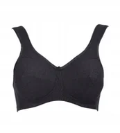 Biustonosze - Anita Damski komfortowy biustonosz bez fiszbin z bawełną rozmiar 85G czarny - miniaturka - grafika 1