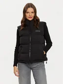 Kamizelki damskie - Guess Jeans Bezrękawnik W4BN59 WGII2 Czarny Regular Fit - miniaturka - grafika 1