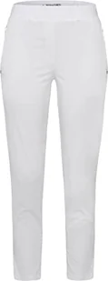 Raphaela by Brax Damskie spodnie Lavina Zip 6/8 Super lekkie bawełniane spodnie, białe, 42K, biały - Spodnie damskie - miniaturka - grafika 1