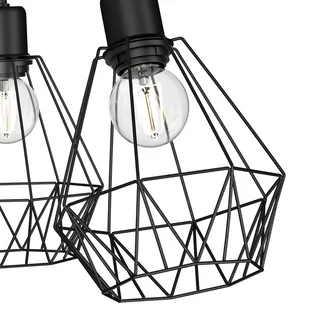 Luminex Bergen 309 plafon lampa sufitowa 3x60W E27 czarny - Lampy sufitowe - miniaturka - grafika 4