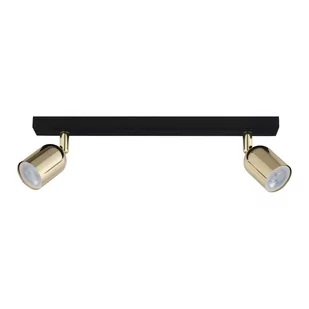 Lampa Sufitowa Top Black Gold 5617 2 Pł 2Xgu10 Czarna/Złota - Oprawy, klosze i abażury - miniaturka - grafika 1