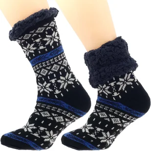 Męskie Zimowe Skarpetki Norweski Design - Skarpetki męskie - miniaturka - grafika 1