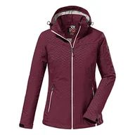 Kurtki damskie - Killtec Damska kurtka softshell z odpinanym kapturem KOS 176 WMN SFTSHLL JCKT, ciemnoróżowa, 36, 38390-000 - miniaturka - grafika 1