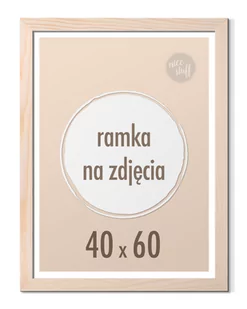 Ramka na zdjęcia 40x60 cm sosnowa Ramki 60x40 - Ramki na zdjęcia - miniaturka - grafika 1