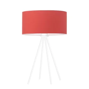 Czworonożna lampka nocna z czerwonym abażurem SIERRA - Lampy stojące - miniaturka - grafika 1
