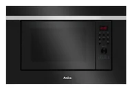 Kuchenki mikrofalowe - Amica AMGB20E2GB F-TYPE kuchenka mikrofalowa Wbudowany Mikrofalówka grill 20 l 700 W Czarny - miniaturka - grafika 1
