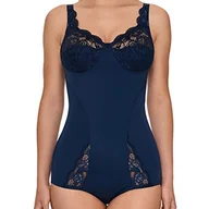 Body - SUSA Damskie body z elastycznymi ramiączkami Spitze Latina body, Niebieski (Navy 022), 100D - miniaturka - grafika 1