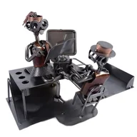 Figurki dekoracyjne - Metalowa figurka Przybornik 2 osoby. Praktyczna dekoracja do biura - miniaturka - grafika 1